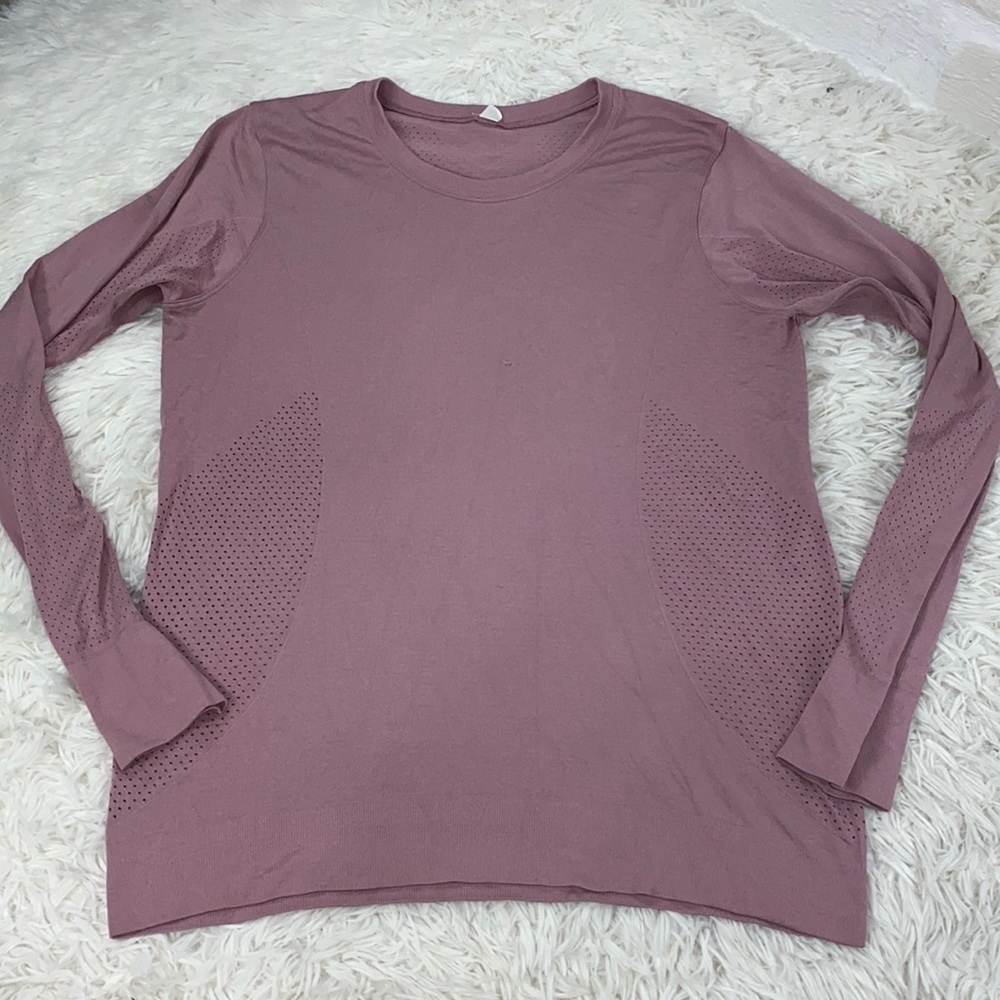 Lululemon Breeze By Long Sleeve*Fusion Pink Taupe / Pink Taupe